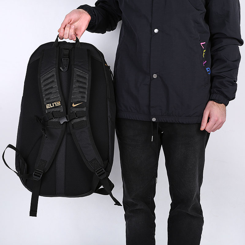  черный рюкзак Nike Hoops Elite Pro Backpack 38L BA5554-010 - цена, описание, фото 5